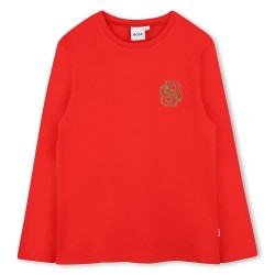 тениска,детски,тениски,boss,j52199,long,sleeve,t,shirt,vivid,red,(red)