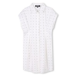 рокля,детски,поли,и,рокли,dkny,d62321,dress,white,black,(white)