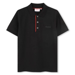 детски,блузи,с,яка,hugo,g00344,short,sleeve,polo,black