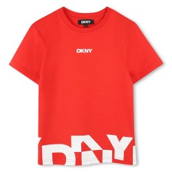 тениска,детски,тениски,dkny,d62303,short,sleeve,t,shirt,vivid,red,(red)