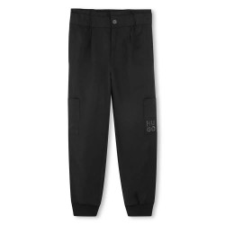 панталони,детски,панталони,hugo,g00400,pants,black