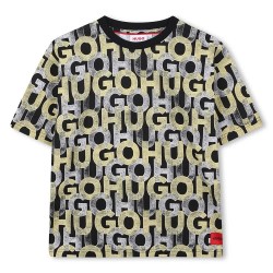 тениска,детски,тениски,hugo,g00336,t,shirt,black,yellow,(black)