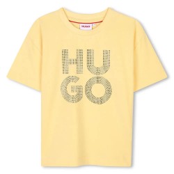 тениска,детски,тениски,hugo,g00391,short,sleeve,t,shirt,straw,(yellow)