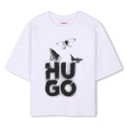 тениска,детски,тениски,hugo,g00392,short,sleeve,t,shirt,white
