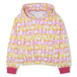 суичър,детски,блузи,hugo,g00396,hoodie,shocking,rose,(white)