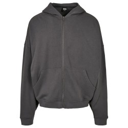 блуза,мъжки,пуловери,urban,classics,90´s,full,zip,sweatshirt,grey,(dark,shadow)