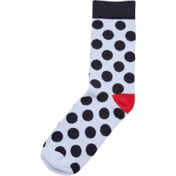 чорапи,мъжки,чорапи,urban,classics,basic,polka,dot,long,socks,3,pairs,white,(white,black)