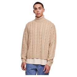 блуза,мъжки,пуловери,urban,classics,boxy,high,neck,sweater,wet,sand,(beige)