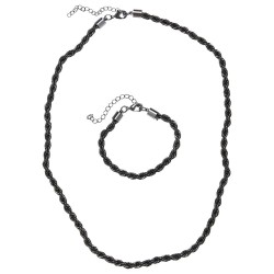 бижутерия,urban,classics,charon,interwine,and,bracelet,necklace,silver,(gun,metal)