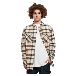 карирана,риза,мъжки,ризи,urban,classics,checked,mountain,long,sleeve,shirt,beige