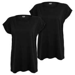 тениска,дамски,тениски,urban,classics,extended,shoulder,short,sleeve,t,shirt,2,units,black,black,(black)