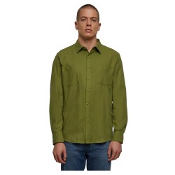 Риза с дълъг ръкав Urban classics Flanell long sleeve shirt - Green (New Olive) риза,с,дълъг,ръкав,мъжки,ризи,urban,classics,flanell,long,sleeve,shirt,green,(new,olive)