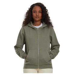 блуза,дамски,блузи,urban,classics,fluffy,full,zip,sweatshirt,pale,olive