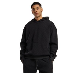 суичър,мъжки,пуловери,urban,classics,jacquard,velvet,oversized,hoodie,black