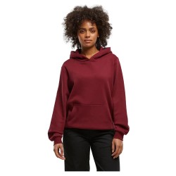 суичър,дамски,блузи,urban,classics,organic,loose,brushed,fleece,hoodie,burgundy,(red)