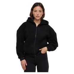 блуза,дамски,блузи,urban,classics,oversized,sherpa,full,zip,sweatshirt,black,(black)