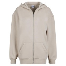 блуза,дамски,блузи,urban,classics,oversized,tb5036,full,zip,sweatshirt,wet,sand,(beige)
