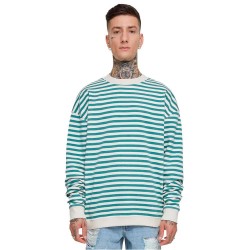 блуза,мъжки,пуловери,urban,classics,striped,sweatshirt,green,(white,sand,pale,leaf)