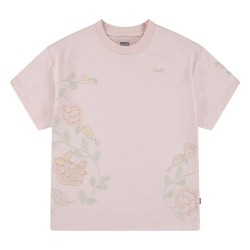 тениска,детски,тениски,levi´s,®,oversize,embroidery,floral,short,sleeve,t,shirt,pink,(english,rose)