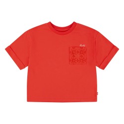 тениска,детски,тениски,levi´s,®,roll,cuff,meet,and,greet,short,sleeve,t,shirt,hibiscus,(orange)