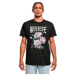 тениска,мъжки,тениски,mister,tee,believe,nothing,short,sleeve,t,shirt,black,(black)