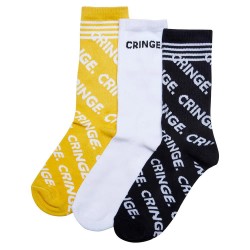 чорапи,мъжки,чорапи,mister,tee,cringe,crew,socks,3,units,multicolor,(black,white,yellow)