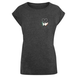 Тениска Mister tee Kicks Love short sleeve T-shirt - Grey (Charcoal) тениска,мъжки,тениски,дамски,тениски,mister,tee,kicks,love,short,sleeve,t,shirt,grey,(charcoal)