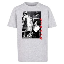 тениска,детски,тениски,mister,tee,manga,comic,short,sleeve,t,shirt,grey,(heather,grey)