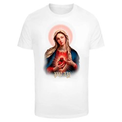 тениска,мъжки,тениски,mister,tee,praying,mary,short,sleeve,t,shirt,white