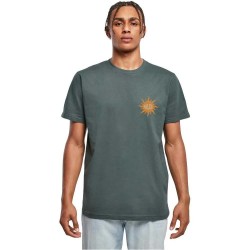 Тениска Mister tee Soleil short sleeve T-shirt - Green / Grey (Bottle Green) тениска,мъжки,тениски,дамски,тениски,mister,tee,soleil,short,sleeve,t,shirt,green,grey,(bottle,green)