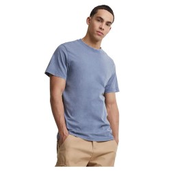 тениска,мъжки,тениски,build,your,brand,acid,washed,short,sleeve,t,shirt,vintage,blue,(blue)