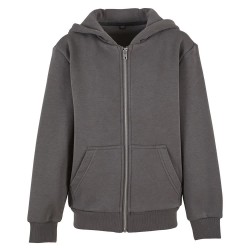 блуза,детски,блузи,build,your,brand,fluffy,full,zip,sweatshirt,magnet,(grey)