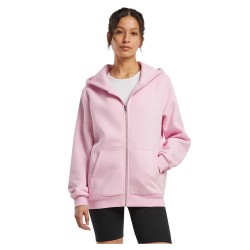 блуза,дамски,блузи,build,your,brand,fluffy,full,zip,sweatshirt,soft,pink,(pink)