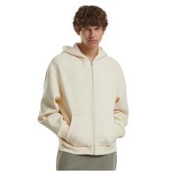 блуза,мъжки,пуловери,build,your,brand,fluffy,full,zip,sweatshirt,white,sand,(beige)