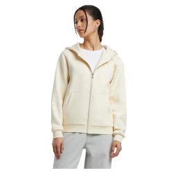блуза,дамски,блузи,build,your,brand,fluffy,full,zip,sweatshirt,white,sand,(beige)