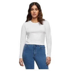 тениска,дамски,тениски,build,your,brand,short,long,sleeve,t,shirt,white