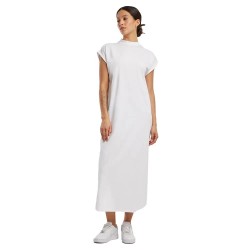 рокля,дамски,поли,и,рокли,build,your,brand,short,sleeve,long,dress,white,(white)