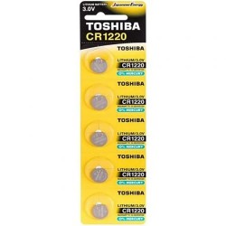 батерии,toshiba,cr1220,button,battery,5,units,clear,(silver)