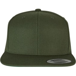 шапка,с,козирка,всички,шапки,flexfit,classic,snapback,cap,deep,olive,(green)