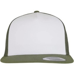 Шапка Flexfit Classic trucker cap - Olive / White / Loden шапка,всички,шапки,flexfit,classic,trucker,cap,olive,white,loden