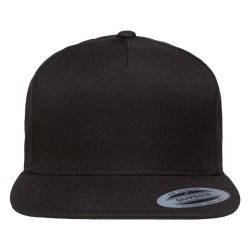 Шапка с козирка Flexfit Premium 5-Panel snapback cap - Black (Black / Black) шапка,с,козирка,всички,шапки,flexfit,premium,5,panel,snapback,cap,black,(black,black)