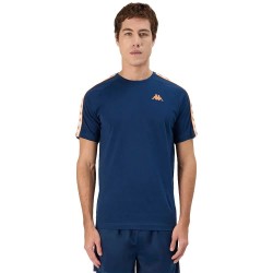 тениска,детски,тениски,kappa,coen,slim,222,banda,short,sleeve,t,shirt,blue,dark,orange,(blue)