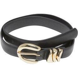 колан,колани,urban,classics,chunky,multiple,loop,synthetic,leather,belt,black,gold,(black)