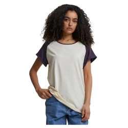 тениска,дамски,тениски,urban,classics,contrast,raglan,short,sleeve,t,shirt,white,sand,purple,night,(beige)