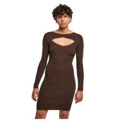 рокля,дамски,поли,и,рокли,urban,classics,cut,dress,brown