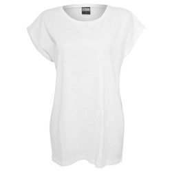 тениска,дамски,тениски,urban,classics,extended,shoulder,short,sleeve,t,shirt,2,units,white,pale,leaf,(white)