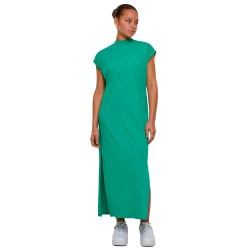 рокля,дамски,поли,и,рокли,urban,classics,extended,shoulder,short,sleeve,midi,dress,green,(fern,green)