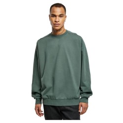 блуза,мъжки,пуловери,urban,classics,heavy,terry,garment,dye,sweatshirt,green,(bottle,green)