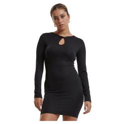 рокля,дамски,поли,и,рокли,urban,classics,glitter,long,sleeve,dress,black
