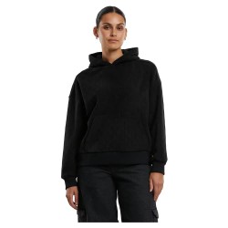 суичър,дамски,блузи,urban,classics,jacquard,velvet,oversized,hoodie,black